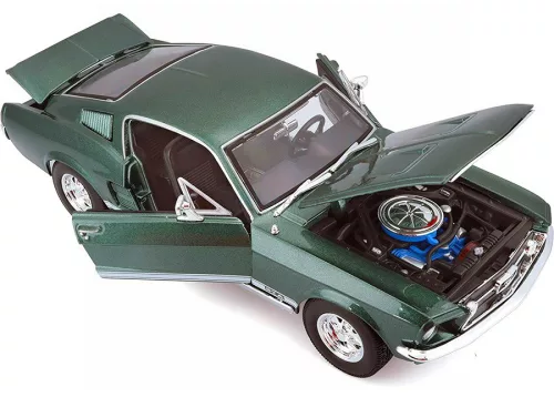 Maisto 1:18 Ford Mustang GTA Coupe Fastback (1967) Dark Green sportautó 31166