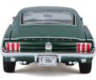 Maisto 1:18 Ford Mustang GTA Coupe Fastback (1967) Dark Green sportautó 31166