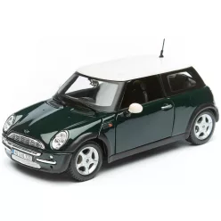   Maisto 1:24 Mini Cooper (2006) személyautó 31219 - Dark Green/White