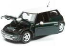 Maisto 1:24 Mini Cooper (2006) személyautó 31219 - Dark Green/White