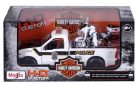 Maisto 1:24 Ford F-350 Super Duty (1999) rendőrségi Pick Up / Harley Davidson Electra Glide (2004) rendőrmotor 32186