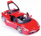 Maisto 1:24 Ferrari 458 Italia 8C (2009) összeszerelhető modell autó - 39113R