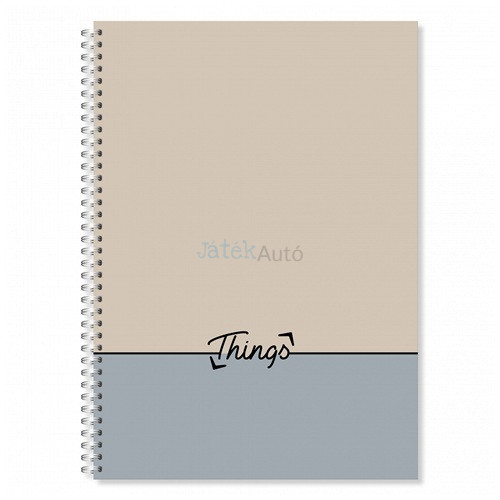 Spirálfüzet pd Uniwords A/4-80 lapos sima 