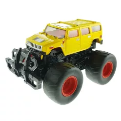 Felugró lendkerekes terepjáró - sárga Hummer