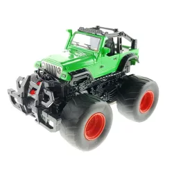 Felugró lendkerekes terepjáró - zöld Jeep