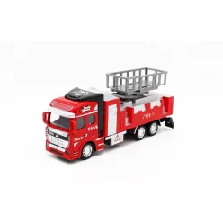 Hátrahúzós emelőkosaras tűzoltó autó - 19 cm