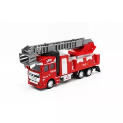 Hátrahúzós létrás tűzoltó autó - 19 cm