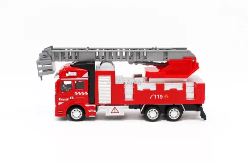 Hátrahúzós létrás tűzoltó autó - 19 cm