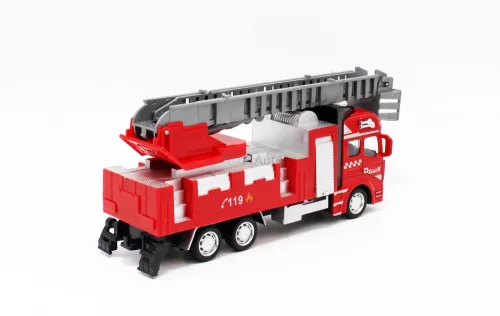 Hátrahúzós létrás tűzoltó autó - 19 cm