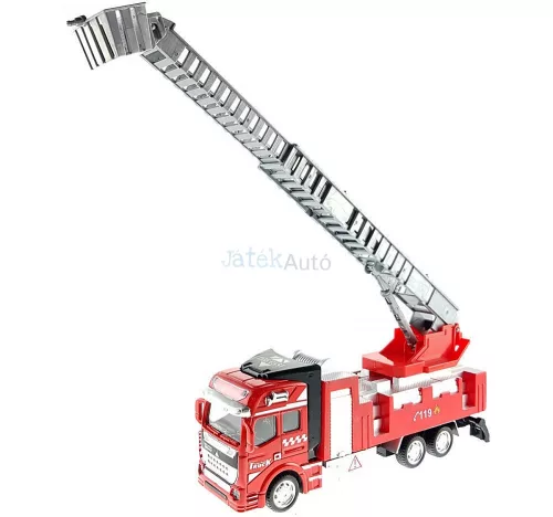 Hátrahúzós létrás tűzoltó autó - 19 cm