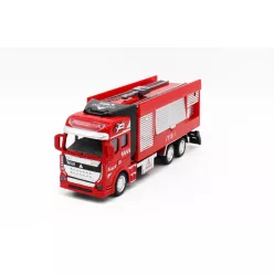 Hátrahúzós tűzoltó autó vízágyúval - 19 cm