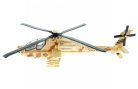 Apache hátrahúzós fém katonai helikopter fénnyel és hanggal - 23 cm