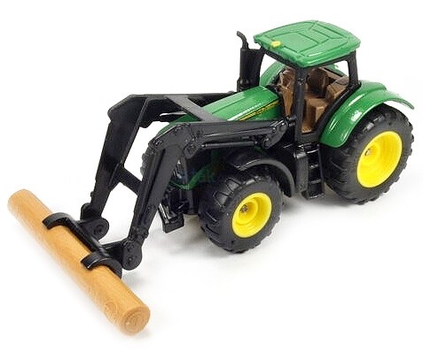Siku 1:87 John Deere 6215R traktor rönk rakodóval - 1540