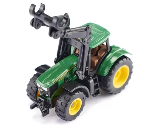 Siku 1:87 John Deere 6215R traktor rönk rakodóval - 1540