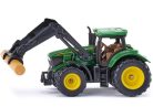 Siku 1:87 John Deere 6215R traktor rönk rakodóval - 1540