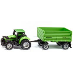   Siku 1:87 Deutz Agrotron traktor Fortuna utánfutóval - 1606