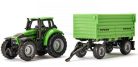 Siku 1:87 Deutz Agrotron traktor Fortuna utánfutóval - 1606