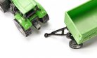 Siku 1:87 Deutz Agrotron traktor Fortuna utánfutóval - 1606