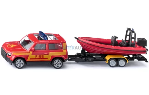  Siku 1:55 Land Rover Defender terepjáró motorcsónakkal - 1608 