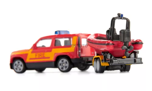  Siku 1:55 Land Rover Defender terepjáró motorcsónakkal - 1608 