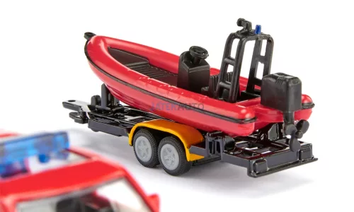  Siku 1:55 Land Rover Defender terepjáró motorcsónakkal - 1608 