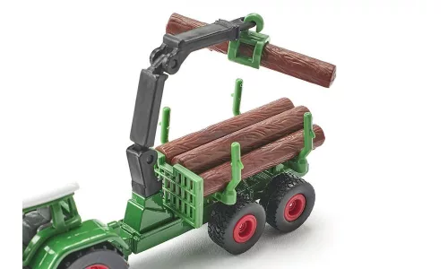 Siku 1:87 Fendt Favorit rönk szállító traktor rakodóval - 1645