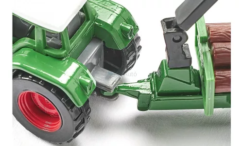 Siku 1:87 Fendt Favorit rönk szállító traktor rakodóval - 1645