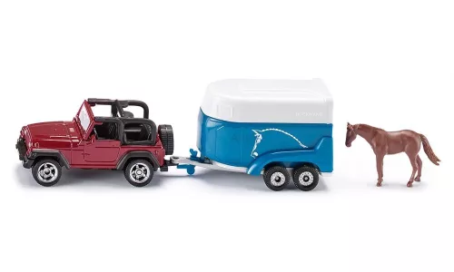 Siku 1:55 Jeep lószállító utánfutóval - 1651