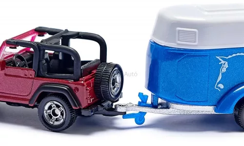Siku 1:55 Jeep lószállító utánfutóval - 1651
