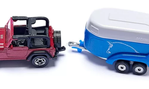 Siku 1:55 Jeep lószállító utánfutóval - 1651
