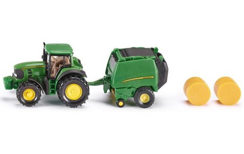 Siku 1:87 John Deere traktor bálázóval - 1665