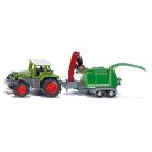 Siku 1:87 Fendt Favorit traktor fa aprítóval - 1675