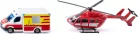  Siku 1:87 Mercedes mentőautó és mentő helikopter - 1748 