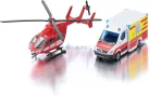  Siku 1:87 Mercedes mentőautó és mentő helikopter - 1748 