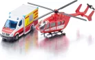 Siku 1:87 Mercedes mentőautó és mentő helikopter - 1748 