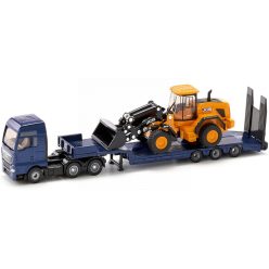   Siku 1:87 MAN TGX kamion trélerrel és JCB homlokrakodóval - 1790