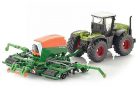 Siku Farmer 1:87 Claas Xerion traktor Amazone Cayenna 6001 vetőgéppel - 1826