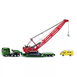   Siku 1:87 MAN teher szállító kamion Liebherr daruval és kísérő járművel - 1834
