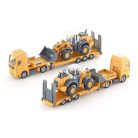 Siku 1:87 MAN TGA kamion trélerrel és Liebherr homlokrakodóval - 1839