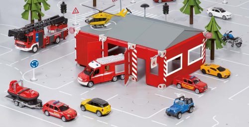 Siku 1:87 Mercedes-Benz emelőkosaras tűzoltóautó - 1841