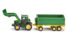 Siku Farmer 1:87 John Deere traktor utánfutóval - 1843