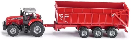 Siku Farmer 1:87 Massey-Ferguson traktor utánfutóval - 1844