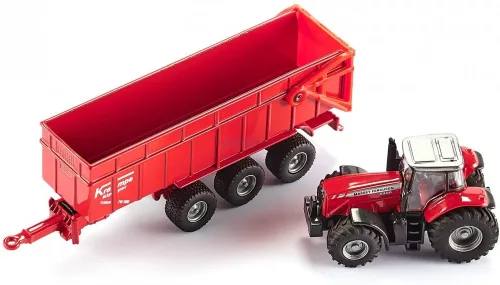 Siku Farmer 1:87 Massey-Ferguson traktor utánfutóval - 1844