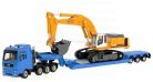 Siku 1:87 MAN TGA kamion trélerrel és Liebherr exkavátorral - 1847