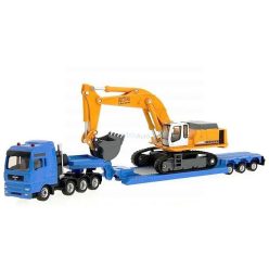   Siku 1:87 MAN TGA kamion trélerrel és Liebherr exkavátorral - 1847