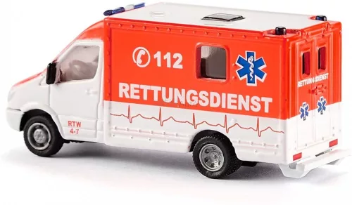 Siku 1:87 Mercedes mentőautó és mentő helikopter - 1850