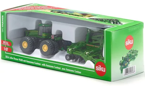 Siku Farmer 1:87 John Deere 9630 traktor Amazone Centaur utánfutóval - 1856