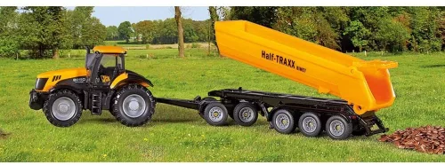 Siku Farmer 1:87 JCB traktor dömper utánfutóval - 1858