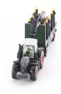 Siku 1:87 Fendt 739 traktor rönkszállító utánfutóval - 1861