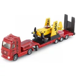   Siku 1:87 Mercedes-Benz kamion trélerrel és repülőgéppel - 1866